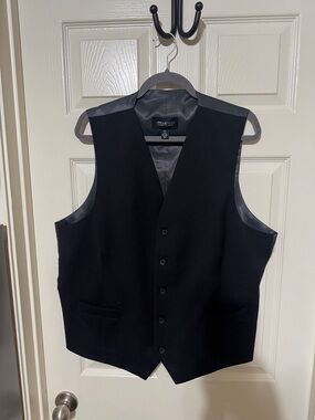 Kenneth Cole Men's Black Formal Dress Vest
